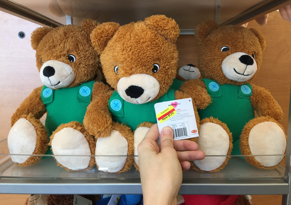 kohls cares corduroy plush bear