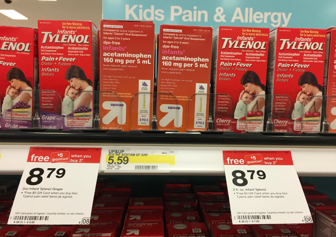 target infant tylenol