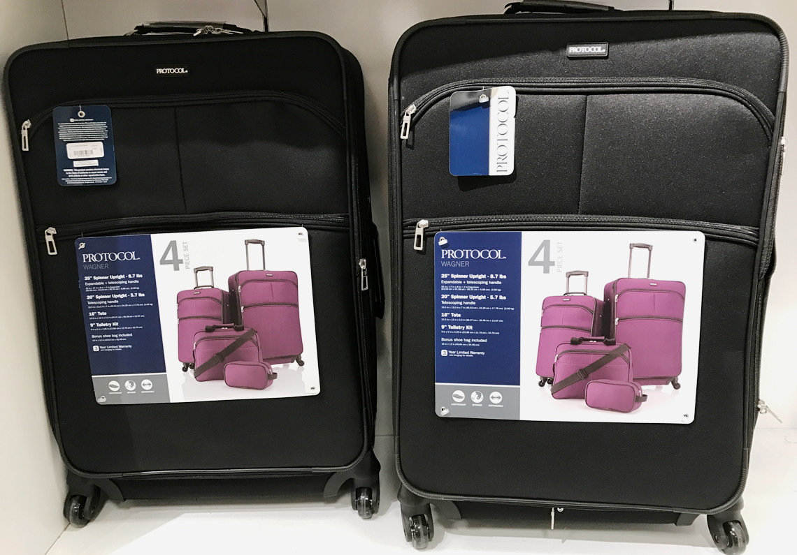 jcpenney spinner luggage sets