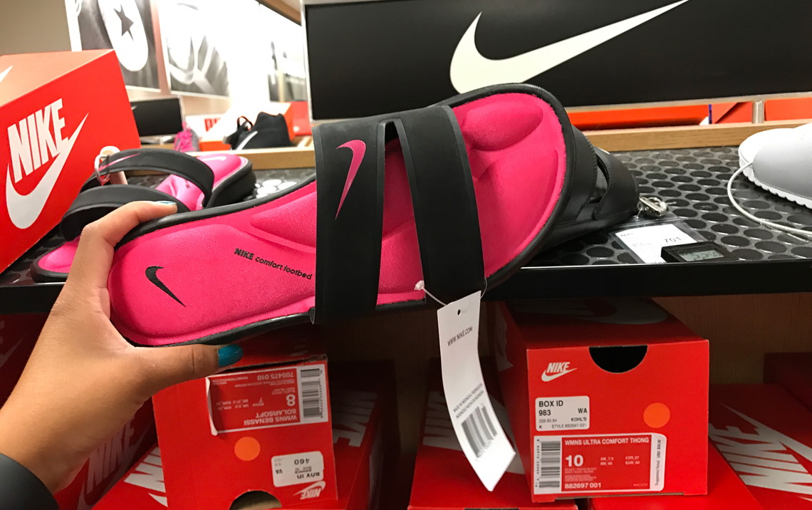 kohl's nike flip flops