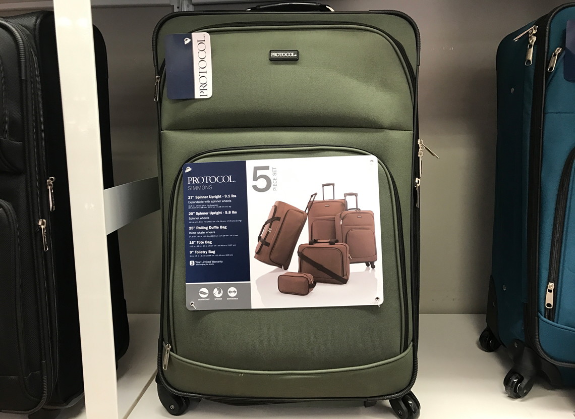 protocol 5 piece luggage set