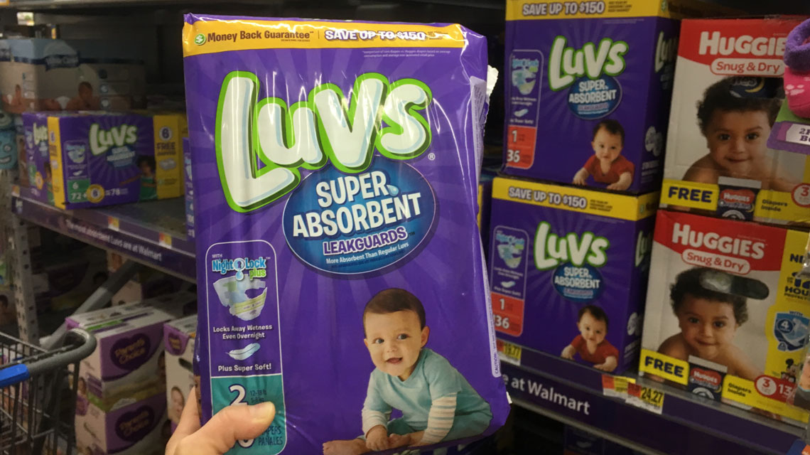 walmart luvs size 6