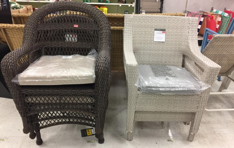 Patio Clearance At Target Stacking Chairs As Low 10 50 The Threshold Southcrest Wicker Loveseat Reg 219 00 109 50 Clearance