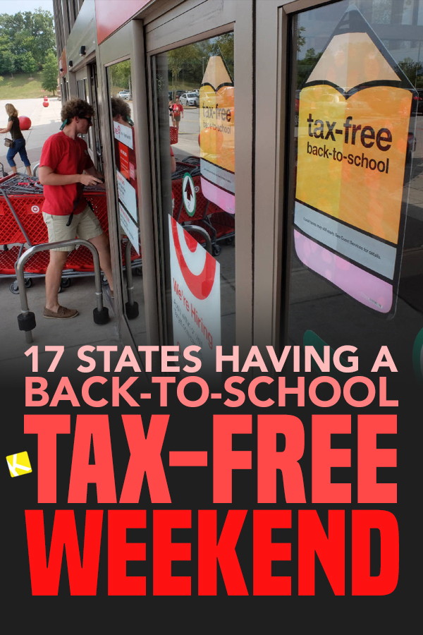 16 States with Back-to-School Tax-Free Weekend 2019