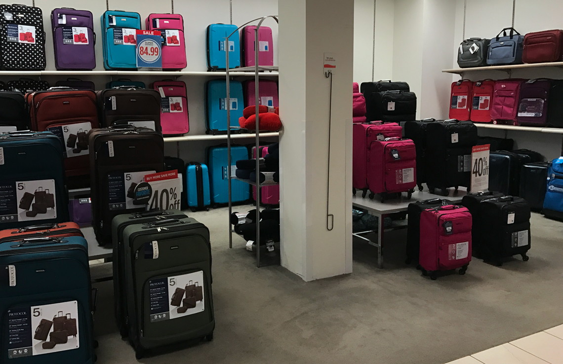 jcpenney suitcases on sale