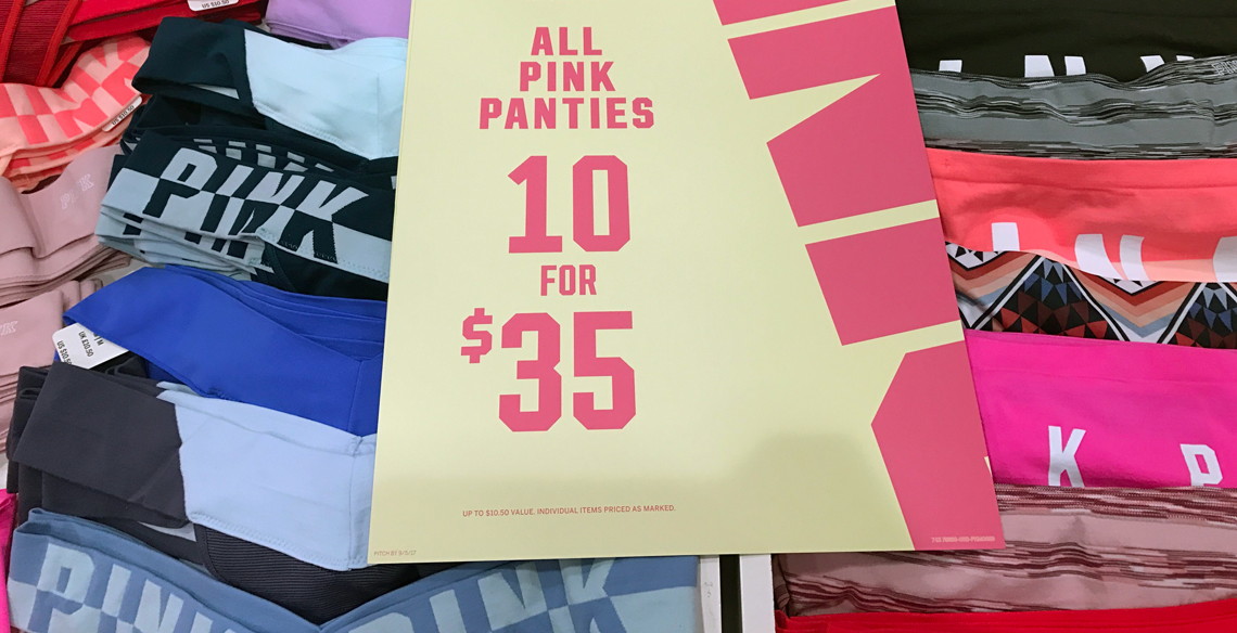 pink 10 for $35 sale dates 2020