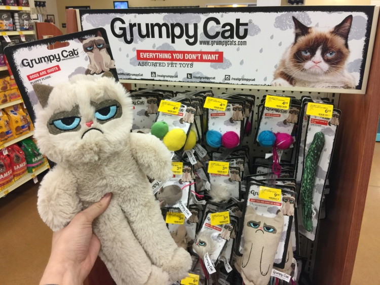 grumpy cat cuddly toy