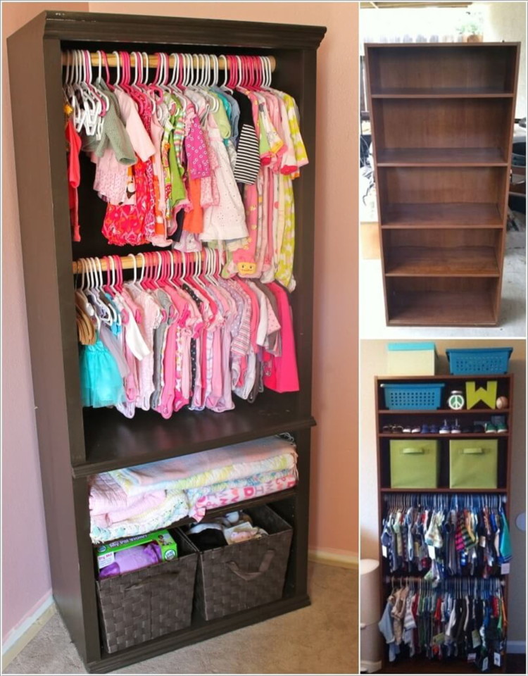 Repurpose an old bookcase.
