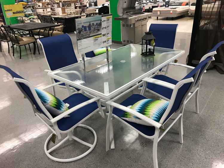 Garden Oasis Harrison 5 Pc Cushion Dining Sets Only 203 99 At Or Garden Oasis Harrison 7 Piece Dining Set Blue Reg 599 99 359 Use Code 15spu To Get 15 Off Outdoor Living When You