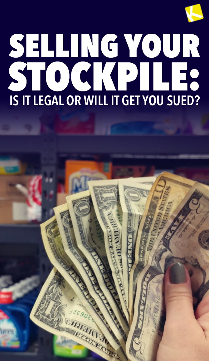 Selling Your Stockpile: Is It Legal?
