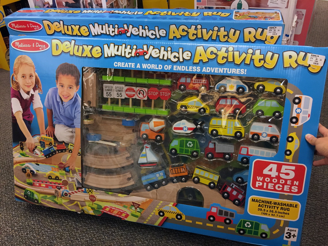 deluxe train and road rug play set