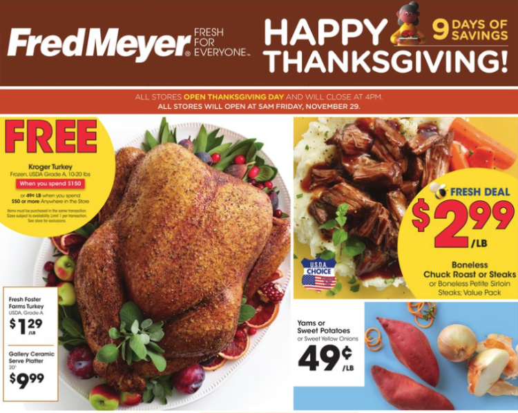 How to Get a Free Thanksgiving Turkey The Krazy Coupon Lady