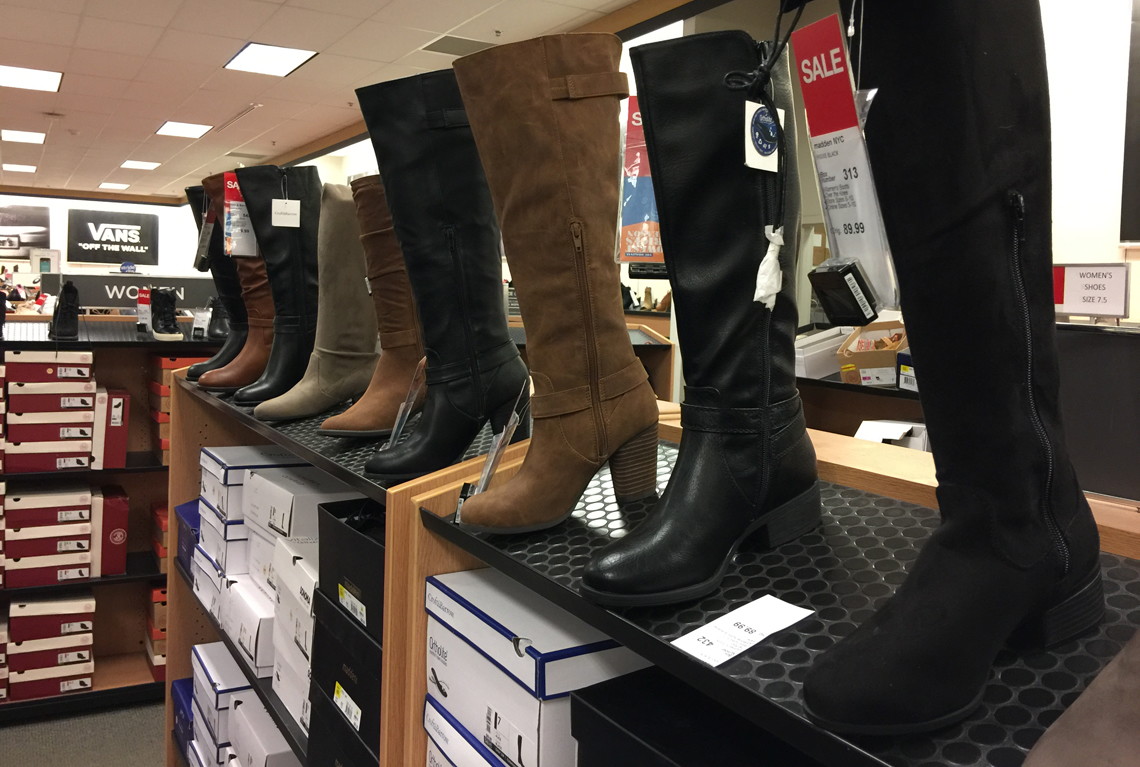 kohls womens black boots