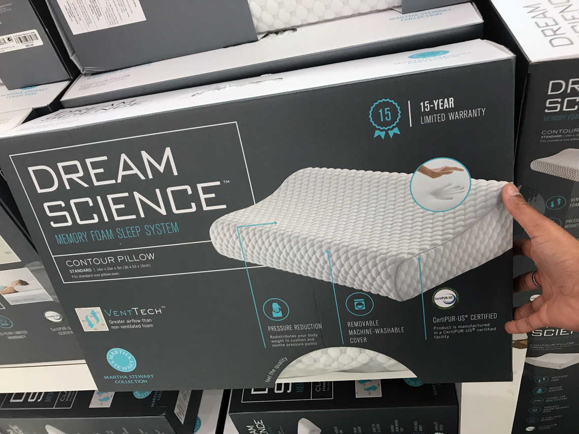 martha stewart dream science contour pillow