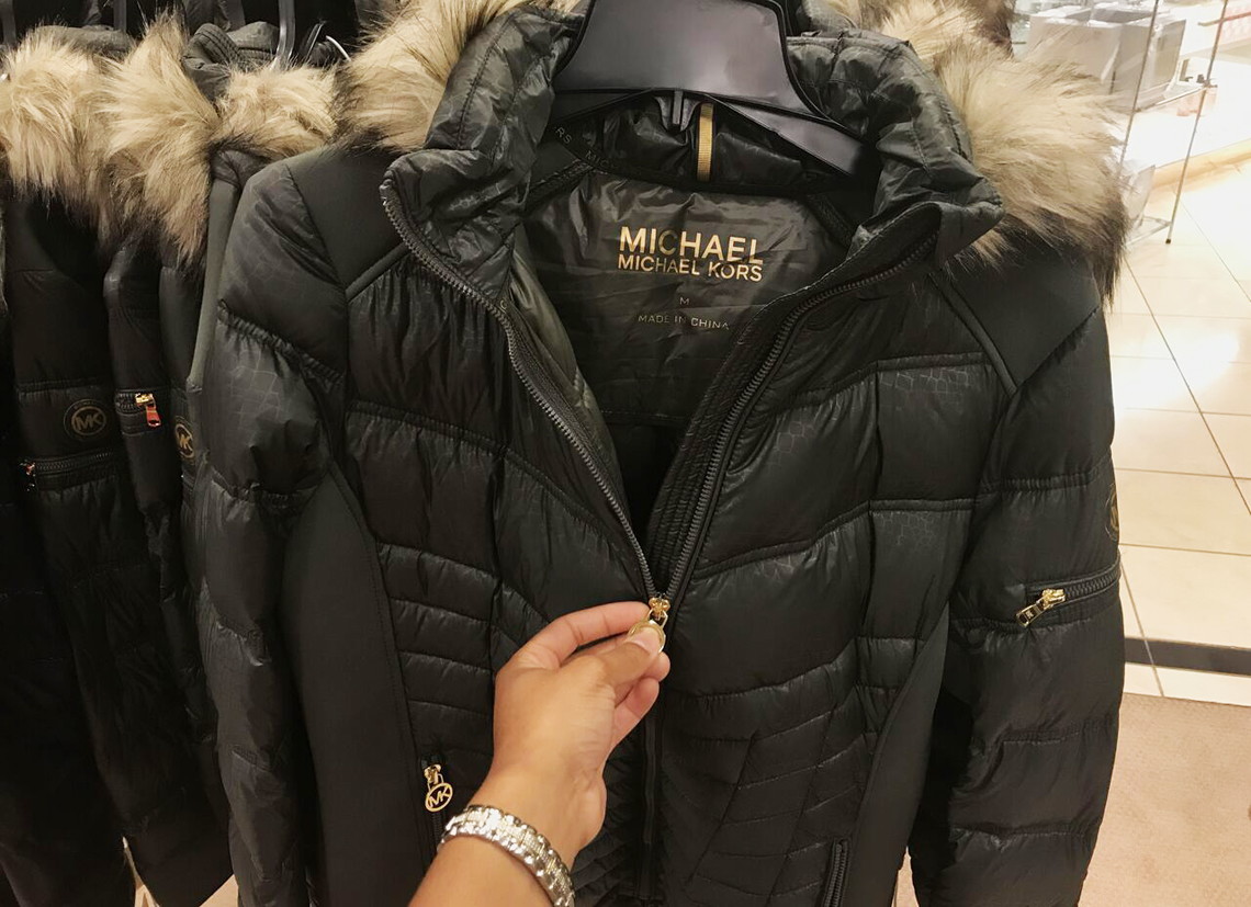 macy's mk puffer coat