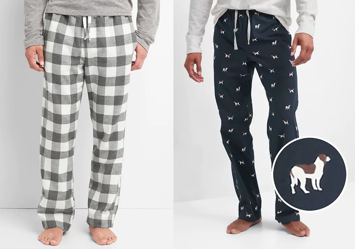 gap mens flannel pajama bottoms