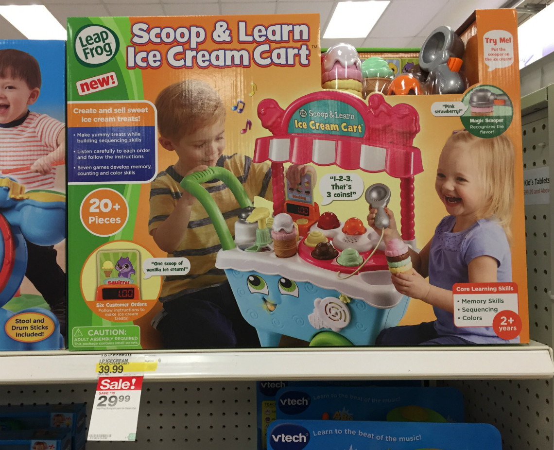 leapfrog scoop and learn ice cream cart target