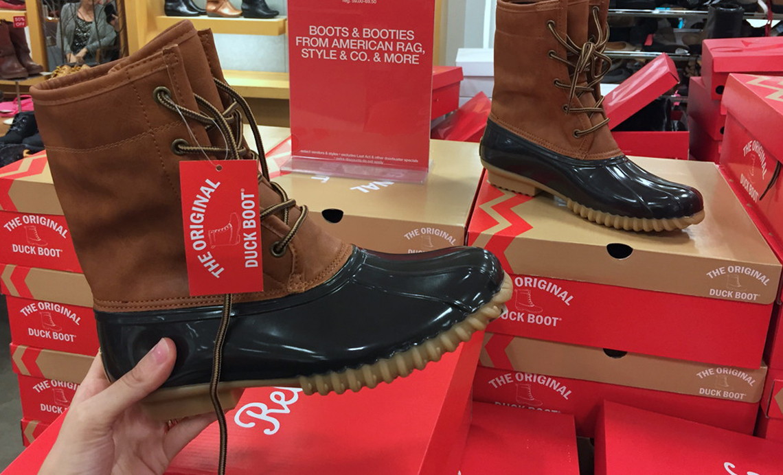macy's the original duck boot