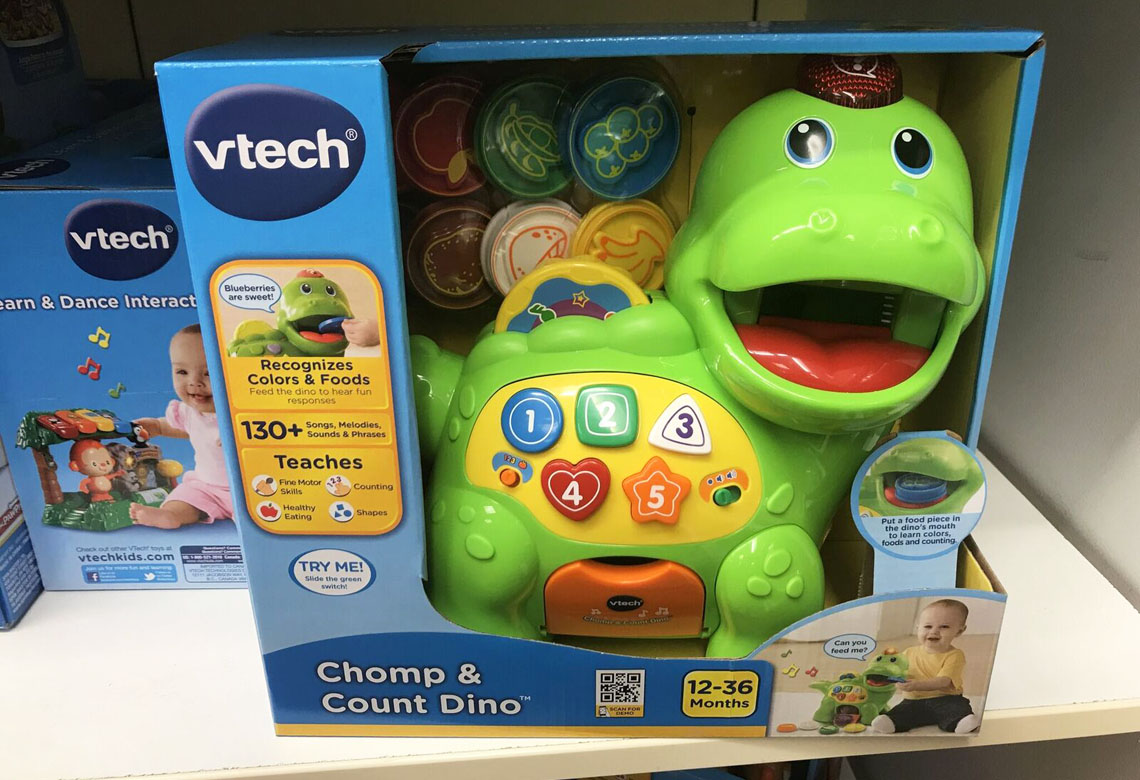 vtech chomp and count dino target