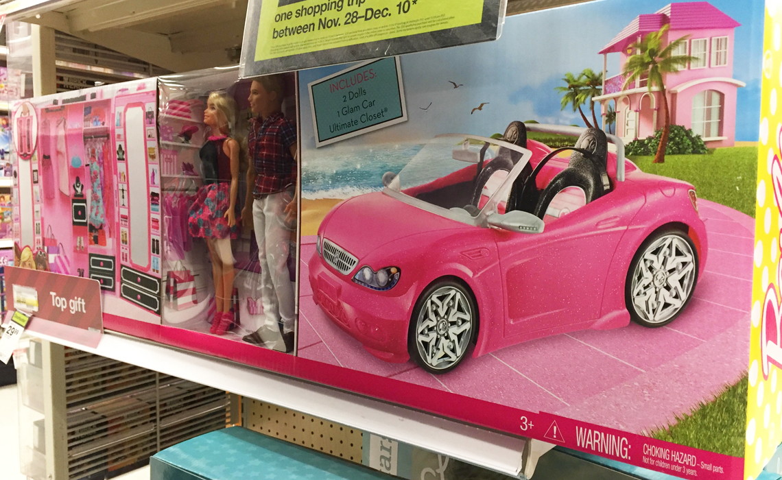 barbie closet and car set