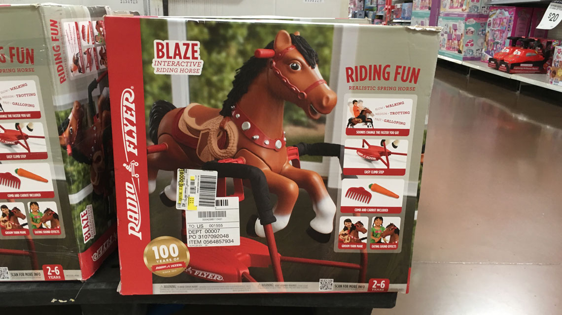 radio flyer blaze interactive spring horse