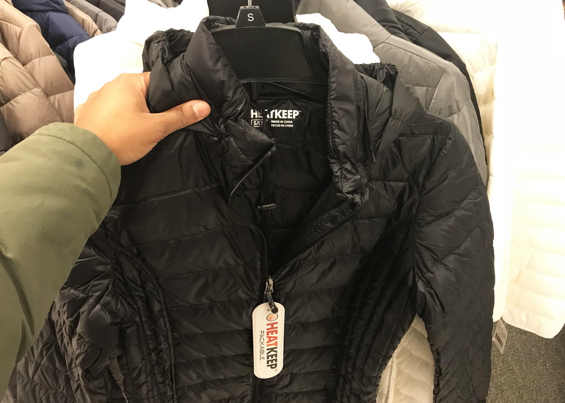 women's heat keep down hooded puffer jacket