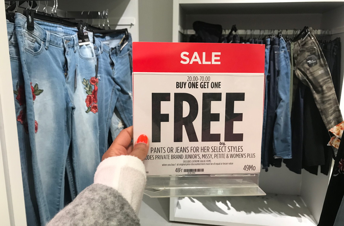 BOGO Free Women's Jeans at JCPenney: Pay as Low as $13.00 - Reg. $36.00! -  The Krazy Coupon Lady