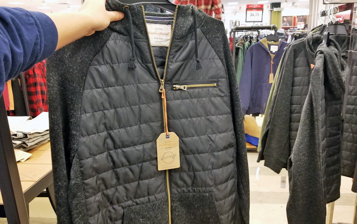 weatherproof vintage men's quilted jacket