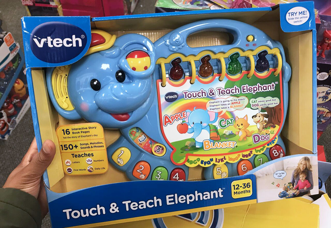 vtech touch and teach elephant target