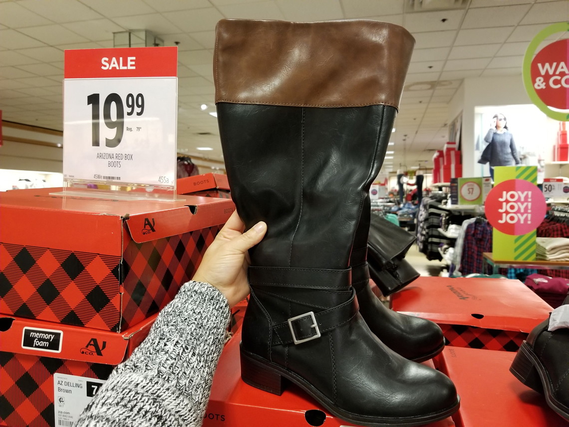 jcpenney boots sale wide calf