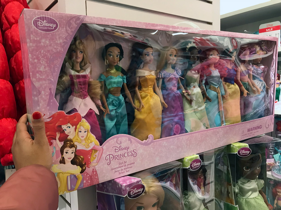 disney store princess doll set