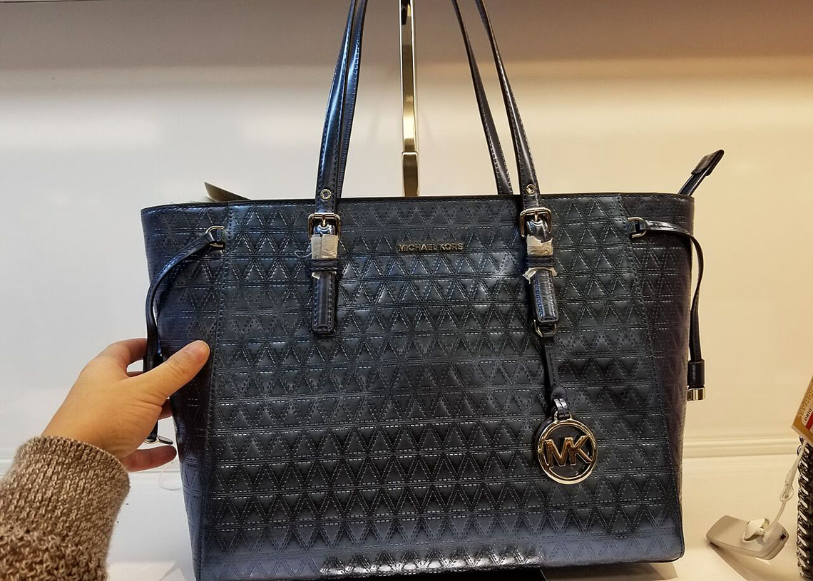michael kors denim bag macys