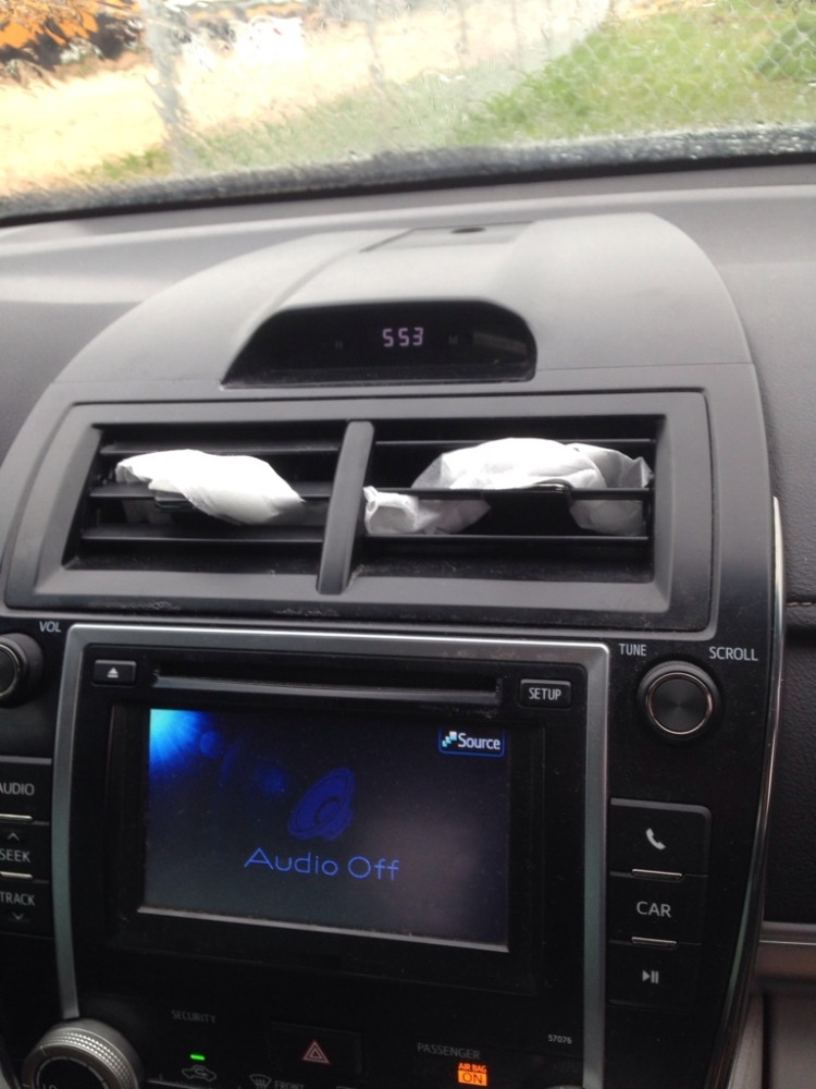 Replace air fresheners in your car.