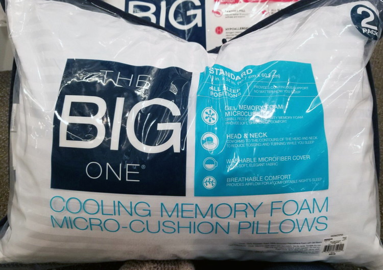 The Big One Memory Foam Feather Pillows As Low As 14 00 Each