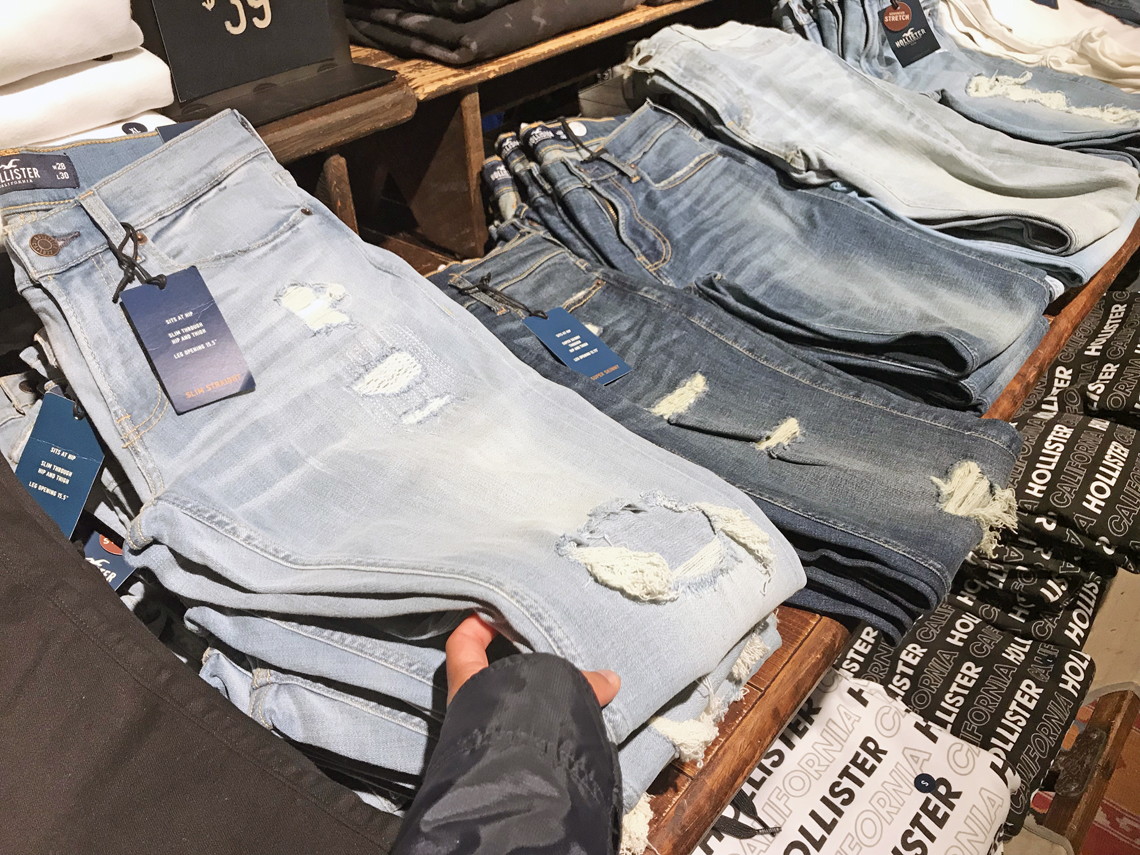 hollister womens jeans clearance