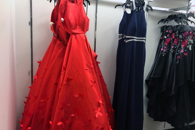 jcpenney red gowns