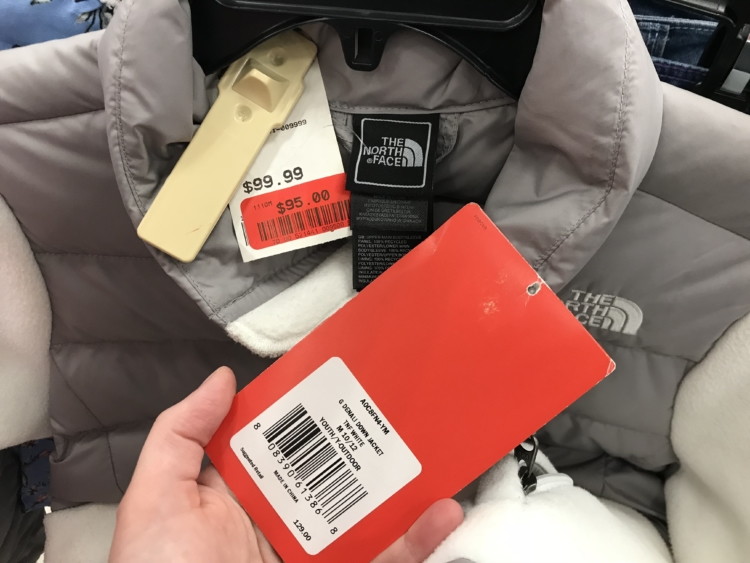 tj maxx north face jacket