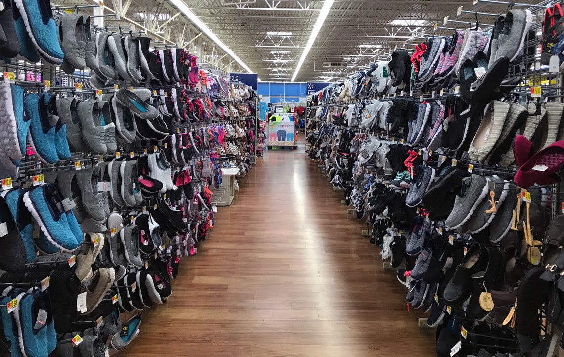 walmart shoes in store