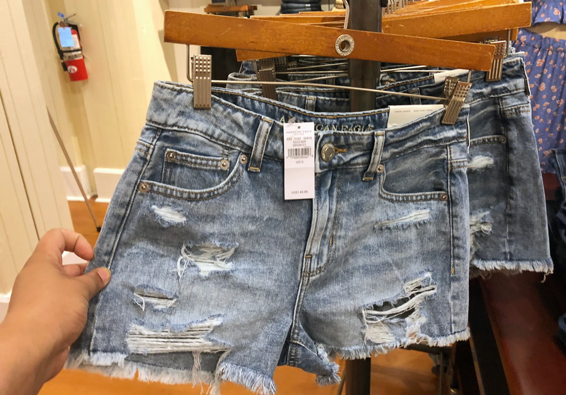 american eagle women's shorts clearance