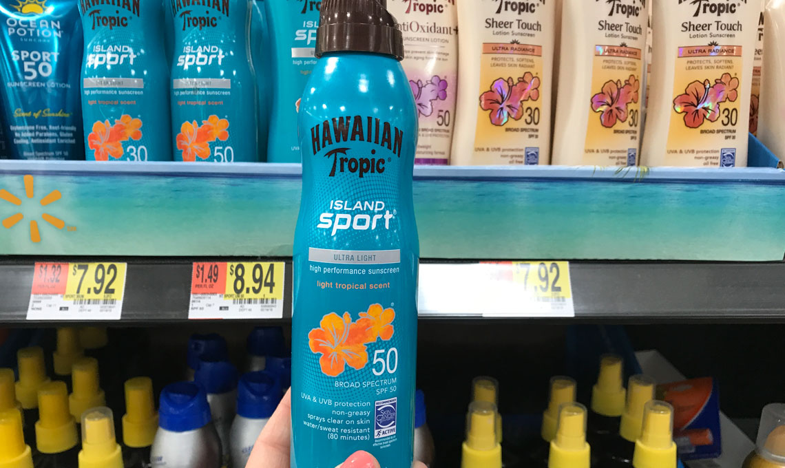 Hawaiian Tropic Sunscreen, Only 4.92 at Walmart Save 3.00! The