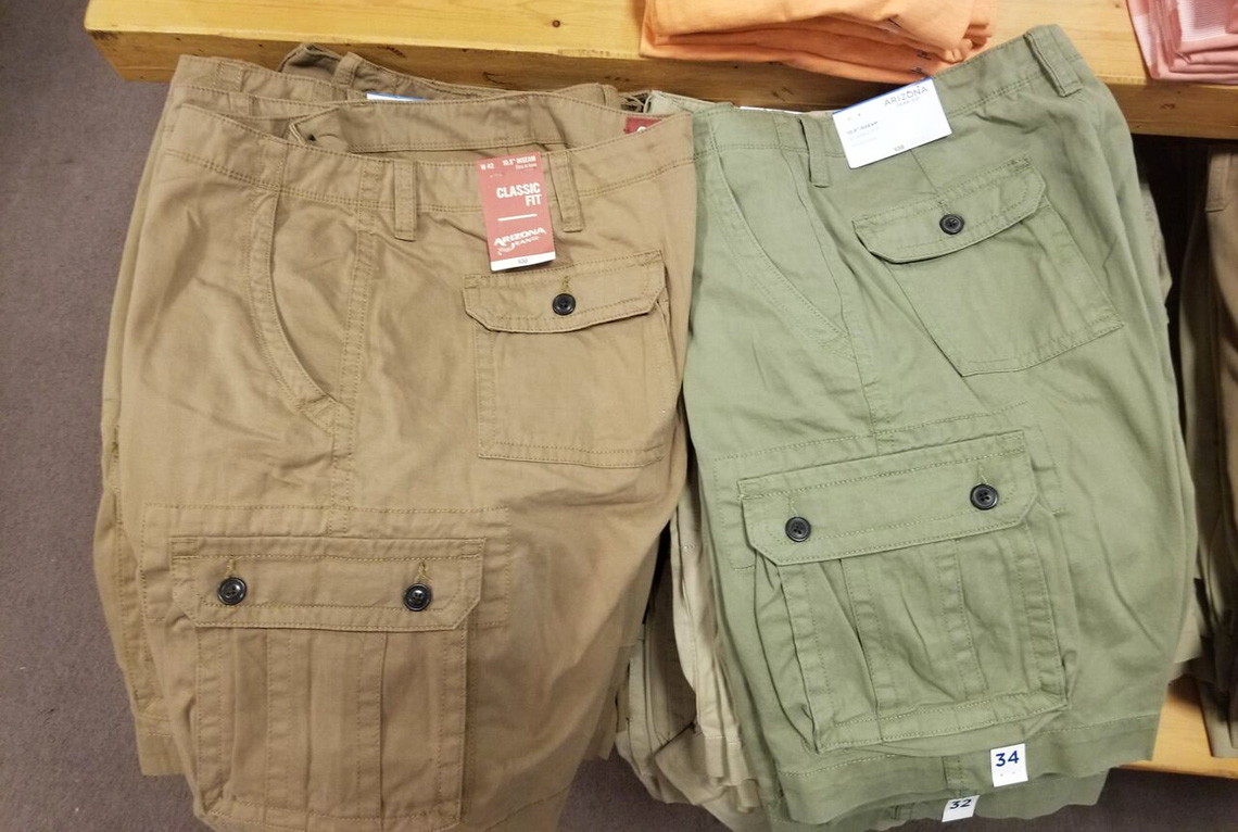 jcpenney mens arizona cargo shorts