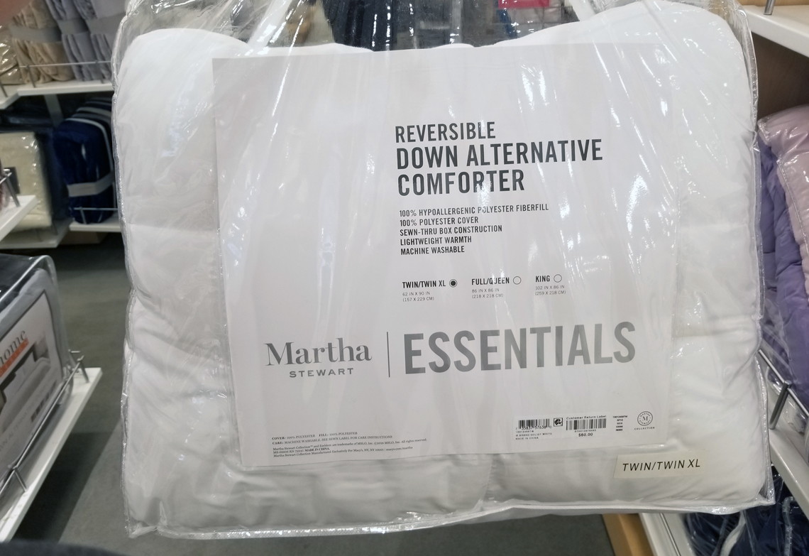 40 Martha Stewart Down Alternative Comforters At Macy S The