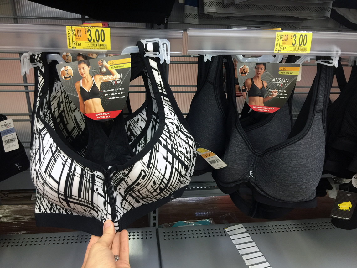 walmart sports bras in store