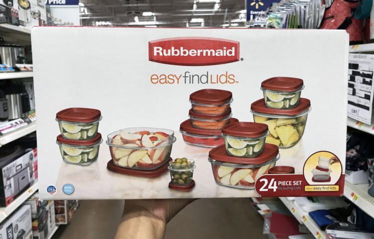 walmart.com: rubbermaid 24-piece container set, only $10