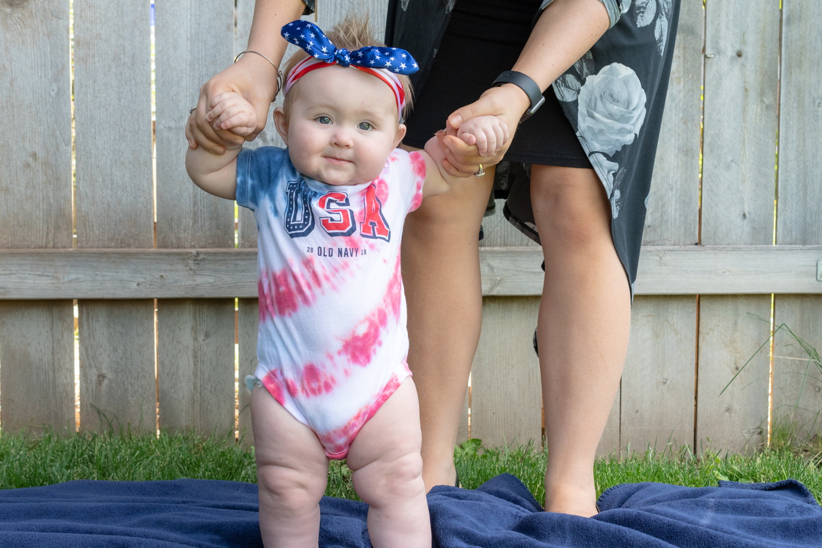 old navy red white and blue swimsuit