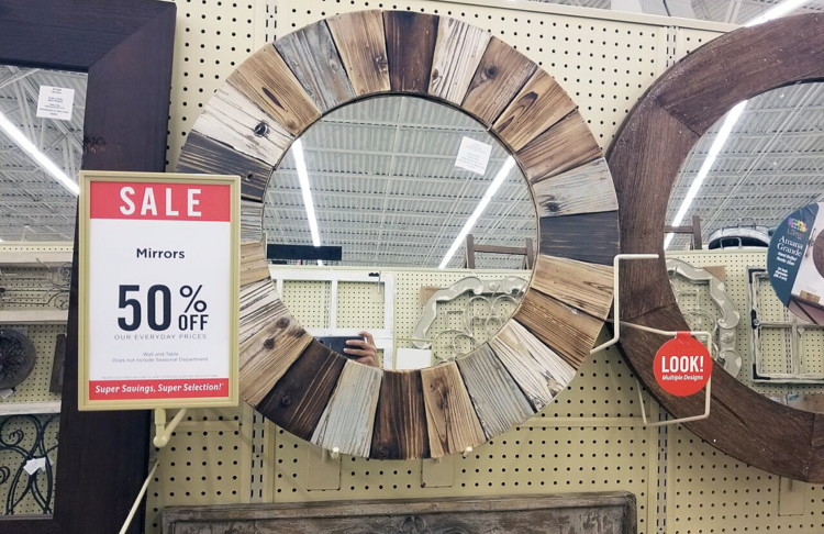 50 Off Clocks Mirrors At Hobby Lobby The Krazy Lady 50 Off Clocks Mirrors At Hobby Lobby