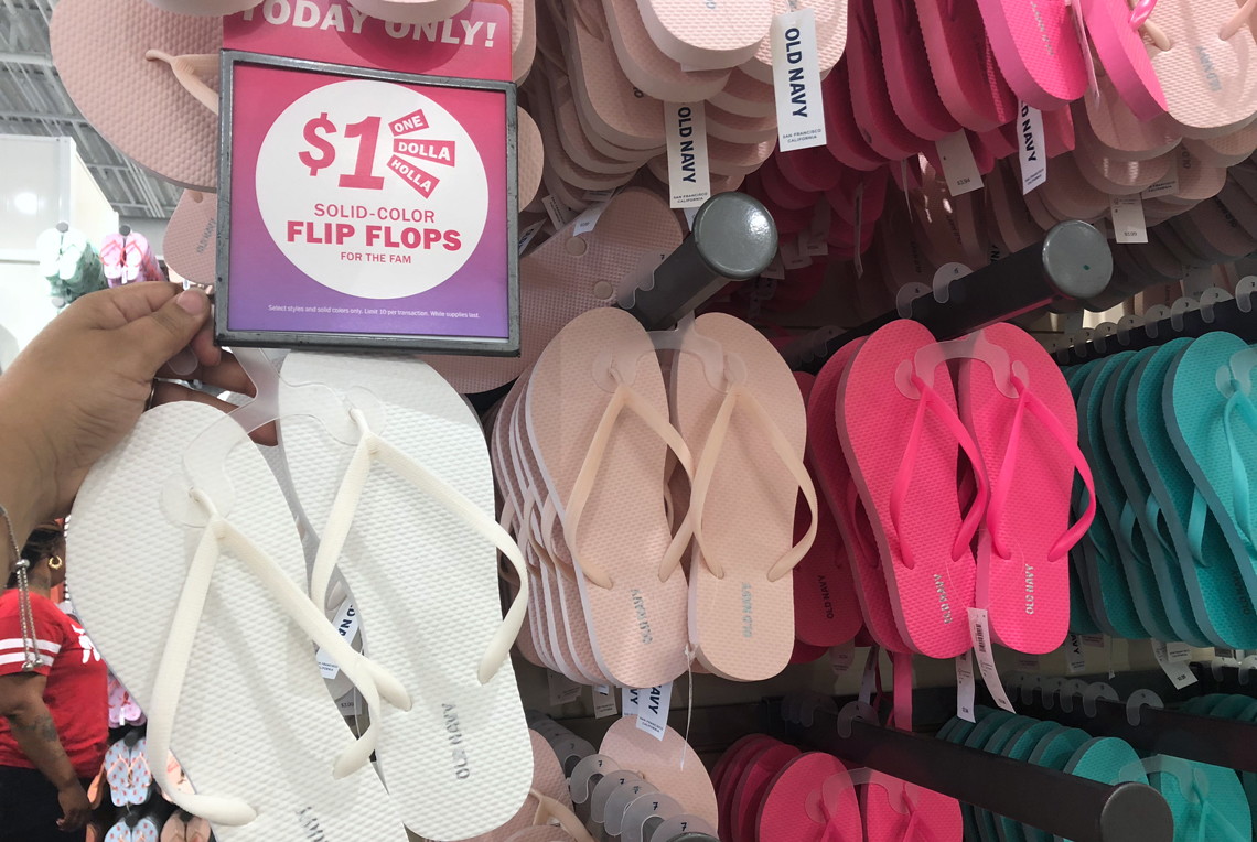 99 cent store flip flops