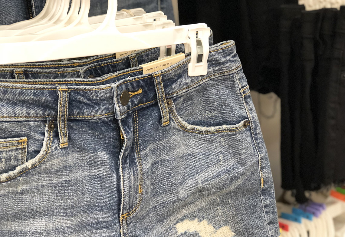 womens jean shorts target