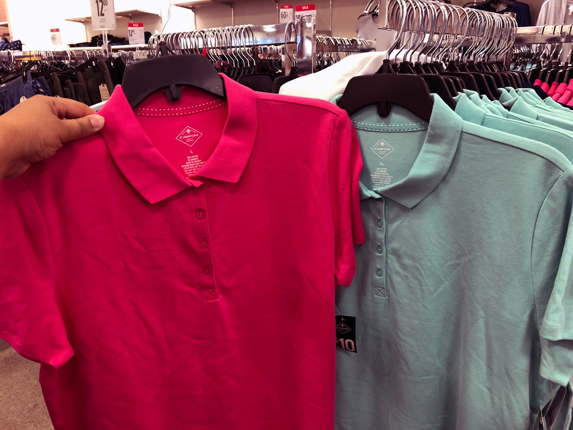 jcpenney womens polo shirts