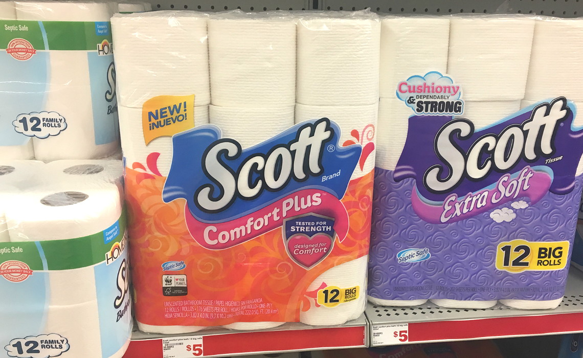 Scott Comfort Plus Toilet Paper 12Pack, Only 2.28 at